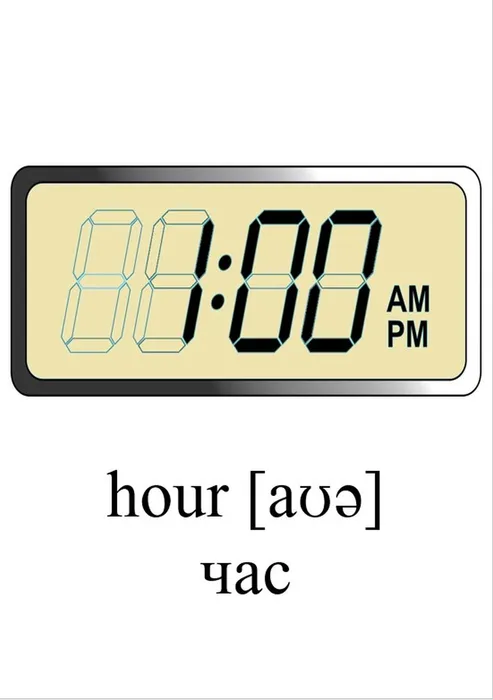 Наглядные материалы «ВРЕМЯ НА АНГЛИЙСКОМ»